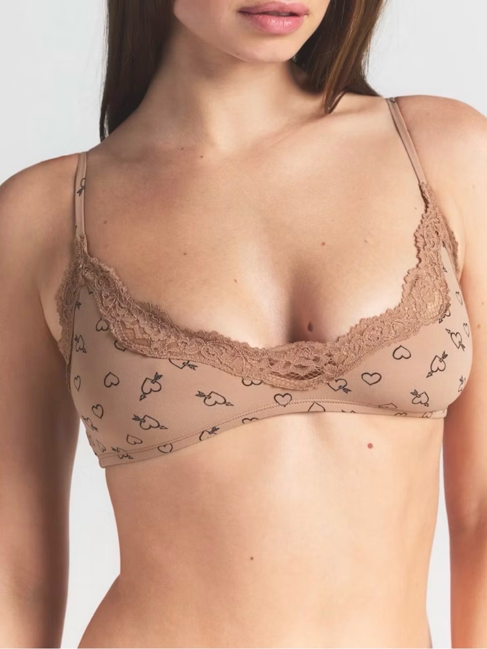 SKIMS FITS EVERYBODY LACE Scoop Bralette - Large